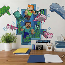 Roommates - Stickers muraux géants repositionnables Minecraft