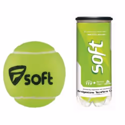 Tecnifibre SOFT, Vert, Caoutchouc, 3 pièce(s), Enfant, Canette (emballage)