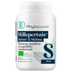 Phytoceutic Millepertuis Safran et Mélisse Bio 60 Comprimés