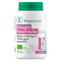 Phytoceutic Onagre Bourrache Bio 120 Capsules
