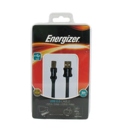 Energizer LCAECUSBAB30 câble USB 3 m USB 2.0 USB A USB B Noir