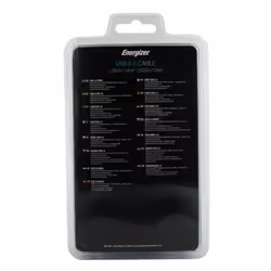 Energizer LCAECUSBAB30 câble USB 3 m USB 2.0 USB A USB B Noir