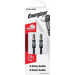Câble audio auxiliaire ENERGIZER - Jack 35mm - 15m - Noir