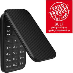 Téléphone à clapet E282SC - 4G LTE - Batterie 1400 mAh - Double Sim Nano SIM - Garanti 3 Ans - Noir - Débloqué - Caméra 2MP