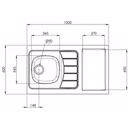 Description générale L'évier kitchenette ISEO de la marque Moderna est un choix idéal pour allier style et fonctionnalité dan ...