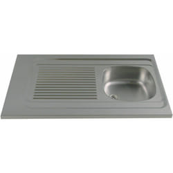 Vier à poser Lavelli inox 18/10 lisse 1 cuve 1 égouttoir - 900x600mm - Moderna