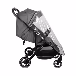 Renolux WINK GRIFFIN, Ciel de lit, Poussette classique, unisexe, Roues pleines, Pliable, Noir, Gris