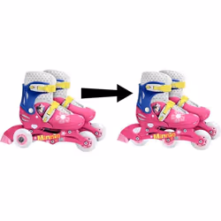 DISNEY MINNIE PATINS EN LIGNE 2 EN 1 - 3 ROUES 27-30 J100930