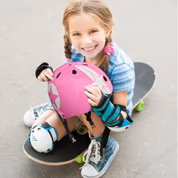 STAMP JH674102 casque de sport Rose, Blanc