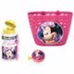 Corbeille + bidon + sonnette Minnie - DISNEY - Rose blanc et jaune - Pour enfant