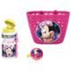Corbeille + bidon + sonnette Minnie - DISNEY - Rose blanc et jaune - Pour enfant