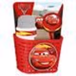 Set Vélo et Trottinette Disney Cars - Corbeille Bidon et Sonnette pour Enfant de 3 ans et plus