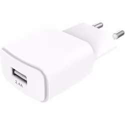 Chargeur secteur ESSENTIELB USB 2.4A Blanc
