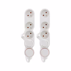 Multiprise ESSENTIELB Pack de 2 multiprises x4 Prises