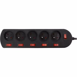 Multiprise ESSENTIELB 5 prises multiswitch