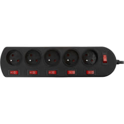 Multiprise ESSENTIELB 5 prises multiswitch