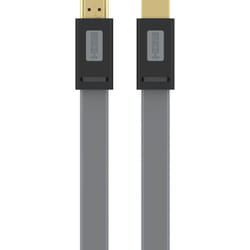 Câble HDMI ESSENTIELB 2.0/18Gbps plat 2M anthracite