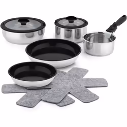 Batterie de cuisine ESSENTIELB 10 pcs revetement sain - Sans PFAS