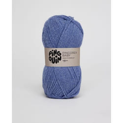Pingouin - Pelote de Laine  PINGOREX BABY de 50g - Laine à Tricoter  - 100% ACRYLIQUE - Aiguille n°3 - Couleur  JEANS