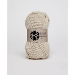 Pingouin - Pelote de Laine  PINGO YARN 3 de 50g - Laine à Tricoter  - 80% ACRYLIQUE20% LAINE - Aiguille n°5 - Couleur  BEIGE CHINE