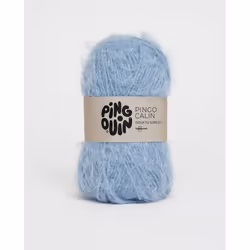 Pingouin - Pelote de Laine  PINGO CALIN de 50g - Laine à Tricoter  - 38% ACRYLIQUE62% POLYAMIDE - Aiguille n°3 - Couleur  DEN ...