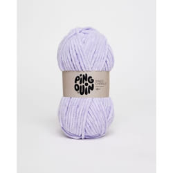 Pingouin - Pelote de Laine  Pingo Chenille de 100g - Laine à Tricoter  - 100% POLYESTER - Aiguille n°6 - Couleur  LILAS CLAIR