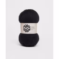 Pingouin - Pelote de Laine  PINGO QUEEN de 100g - Laine à Tricoter  - 90% ACRYLIQUE10% ALPAGA - Aiguille n°5 - Couleur  NOIR