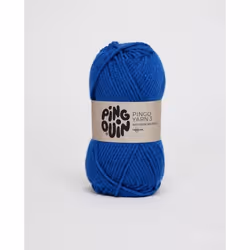 Pingouin - Pelote de Laine  PINGO YARN 3 de 50g - Laine à Tricoter  - 80% ACRYLIQUE20% LAINE - Aiguille n°5 - Couleur  BLEU S ...