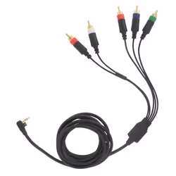 Bigben Interactive HD Component Cable PSP Slim, 2,5 m, Mâle, Mâle, Noir, 1 pièce(s), 45 mm