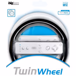 Bigben Interactive WIIDRIVETWIN, Nintendo Wii, Noir, Bleu, Rouge, Blanc, Wii/Wii mini/Wii U, 80 mm, 240 mm, 280 mm