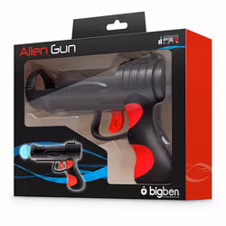 Bigben Interactive Move Alien Gun, PS3 Noir, Rouge Arme à feu Playstation 3