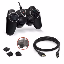 Bigben Interactive BB297218, Manette de jeu, PC, Playstation 3, Croix directionnelle, Analogique, Avec fil, USB 2.0