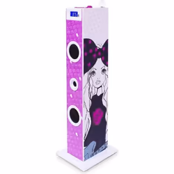 Bigben Interactive Tour Multimédia Karaoké Rock, Système audio domestique à tour, Multicolore, 20 W, 2-voies, FM, LCD