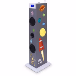 Bigben Interactive Tour Multimédia Stick, Système audio domestique à tour, Multicolore, 20 W, 2-voies, FM, LCD