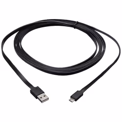 Bigben Interactive Câble USb pour manette officielle PS4, 3 m, USB A, Micro-USB B, Mâle/Mâle, Noir