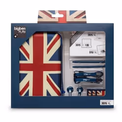 Bigben Interactive Pack d’accessoires "UK Flag", Régler, Universel, Bleu, Rouge, Blanc, Nintendo 3DS XL/3DS/DSi XL/DSi, 45 mm ...