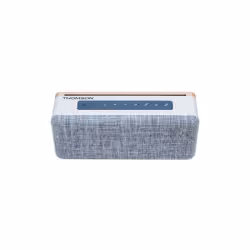 Thomson WS04, 2.0 canaux, 20 W, Avec fil &sans fil, Enceinte portable stéréo, Marron, Gris, Blanc, Rectangle