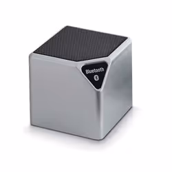 Bigben Interactive BT14S, 9 W, 3 W, Avec fil &amp;sans fil, 10 m, Métallique, Argent, Cube