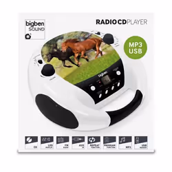 Bigben Interactive Lecteur CD portable (cheval), Multicolore, Lecteur CD portable