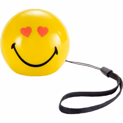 Bigben Interactive BT15SMILEYLOVE, 3 W, Avec fil &amp;sans fil, 10 m, Jaune, Sphérique, Tablette / Smartphone