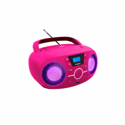 Bigben Interactive CD61RSUSB Lecteur de CD Lecteur CD portable Rose