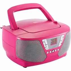Bigben Interactive CD60RSSTICK, 1,3 kg, Rose, Lecteur CD portable