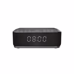 Bigben Interactive RR140IG, Horloge, Numérique, FM, Blanc, 3,5 mm, Noir, Gris