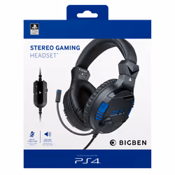 Bigben Interactive PS4OFHEADSETV3 Noir, Bleu - Vue supplémentaire 4