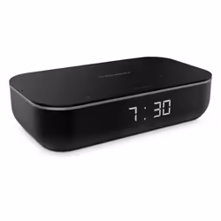 Enceinte Wi fi Horloge numérique et chargeur sans fil avec Amazon Alexa intégré