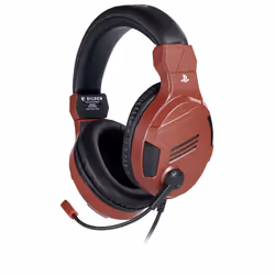 Bigben Interactive PS4OFHEADSETV3R, Avec fil, Jouer, 370 g, Casque, Rouge