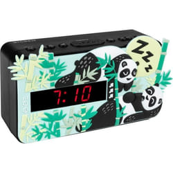 Bigben Interactive R15 – Panda Horloge Analogique Multicolore
