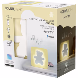 Cblneonobearm Enceinte Bluetooth Cblneon Out Kids Usb Jaune + Ourson - Bigben