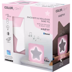 Bigben Connected CBLNEONOSTARM enceinte portable Rose