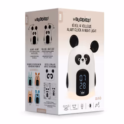 Bigben Interactive RKIDSPANDA réveille-matin Réveil numérique Noir, Blanc - Vue supplémentaire 7